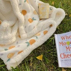 OSQI Couverture Plaid 100x150cm Double Face Hiver Doux Chaud Enfant Orange -Plaid et couverture Soldes 65505365 5