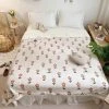 OSQI 100x150cm Plaid Double Face Couverture Hiver Doux Chaud Enfant Floral -Plaid et couverture Soldes 65505421 1