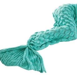 OSQI Plaid Tail Blanket, Couverture à Carreaux, Idées Cadeaux Personnalisées 190 X 90 Cm (Vert)