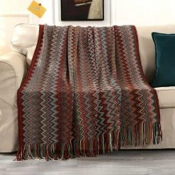 OSQI Tribal Throw Blanket Grande Taille Plaid Sofa Throw Coloré Décoratif Bohemian Roung, 130 * 200CM -Plaid et couverture Soldes 65505689 2