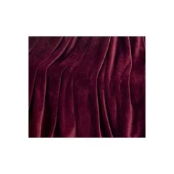 HELLO KITTY BAIN Couverture Couleur Unie Flanelle épaissie Double Face Polaire Feuille Bureau Sieste Couverture Vin Rouge (80*90 Pouces) -Plaid et couverture Soldes 65626084 3