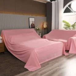 ILOVEMILAN Couvre-lit, Housse De Canapé, Housse De Télévision, Housse De Table Basse, Chiffon Anti-poussière Domestique, Chiffon Anti-poussière Pour La Décoration De Meubles, De Machines Et D'équipements (gris Foncé 2,4 * 2 M) -Plaid et couverture Soldes 65645950 5