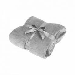 JARDIBRICODECO Une Couverture En Polaire 200x220 Cm - Gris