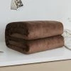 YIDOMDE Plaid En Flanelle Super Douce, En Microfibre De Haute Gualité, Confortable Et Chaude, Convient à Toutes Les Saisons.——Marron 100X150cm -Plaid et couverture Soldes 65746999 1