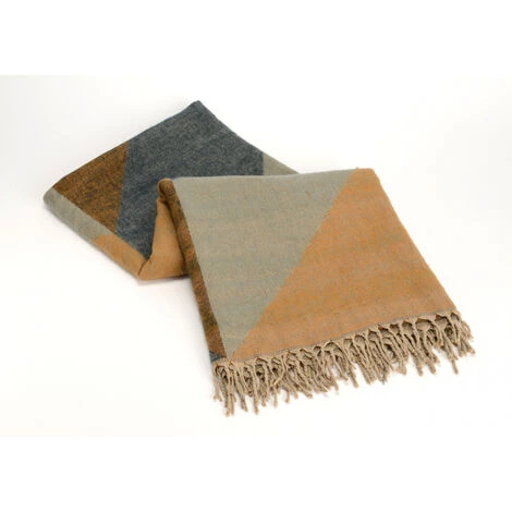 Amadeus - Plaid Archi 130x170 Cm - Marron 4 Amadeus - Plaid Archi 130x170 Cm - Marron – Image 2