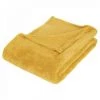 EASY Plaid Microfibre Ocre 125x150, Jaune Ocre -Plaid et couverture Soldes 65775872 1