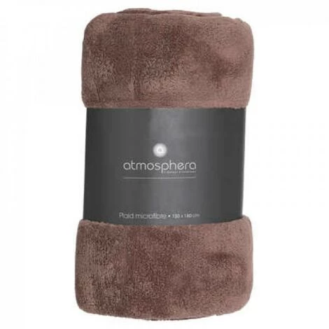 EASY Plaid Microfibre Taupe 130x180, Taupe 4 EASY Plaid Microfibre Taupe 130x180, Taupe – Image 2