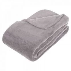 EASY Plaid Microfibre Gris 180x230, Gris