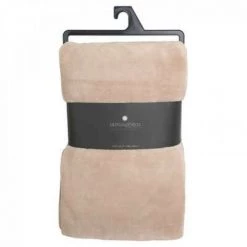 EASY Plaid Microfibre Lin 180x230, Beige -Plaid et couverture Soldes 65777093 2