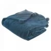 EASY Plaid Pompons Orage 125x150, Bleu -Plaid et couverture Soldes 65777383 1