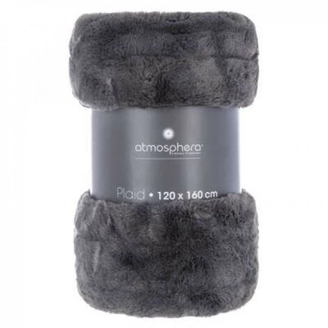 EASY Plaid Four Manoir Gf 120x160, Gris Foncé 4 EASY Plaid Four Manoir Gf 120x160, Gris Foncé – Image 2