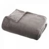 EASY Plaid Flanel Uni Gris 130x180, Gris 1 EASY Plaid Flanel Uni Gris 130x180, Gris -Plaid et couverture Soldes 65778683 1