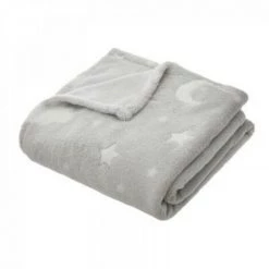 EASY Plaid Phospho 125x150 Gris, Gris Clair