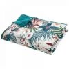 EASY Dessus Lit Imprimée Jungle 240x220, Bleu Canard -Plaid et couverture Soldes 65779648 1