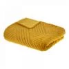 EASY Plaid Four 3d Geo Ocre 180x230, Ocre -Plaid et couverture Soldes 65780548 1