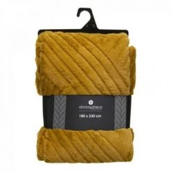 EASY Plaid Four 3d Geo Ocre 180x230, Ocre 6 EASY Plaid Four 3d Geo Ocre 180x230, Ocre -Plaid et couverture Soldes 65780548 2