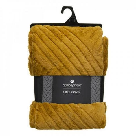 EASY Plaid Four 3d Geo Ocre 180x230, Ocre 4 EASY Plaid Four 3d Geo Ocre 180x230, Ocre – Image 2