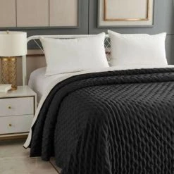 EASY Dessus Lit Bico Lave Gf240x260, Gris Foncé