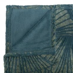 EASY Plaid Flan 3d Dore Can 125x150, Bleu Canard -Plaid et couverture Soldes 65781933 3