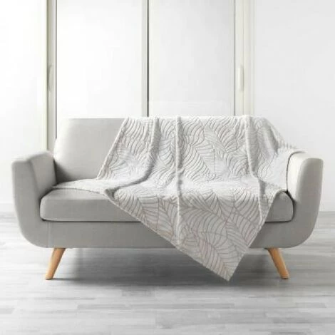 LC Couverture, Naturel, 150x125x0.5, Flanelle Jacquar 3 LC Couverture, Naturel, 150x125x0.5, Flanelle Jacquar