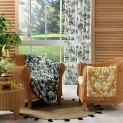 LC Couverture, Jaune, 150x125x0.5, Flanelle Imprimée, -Plaid et couverture Soldes 65782631 3