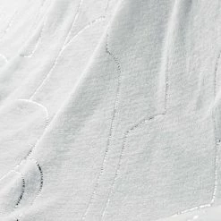 LC Couverture, Blanc/argent, 150x125x0.5, Coral Impri -Plaid et couverture Soldes 65782653 2