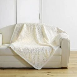 LC Couverture, Naturel, 150x125x0.5, Imit. Fourrure M