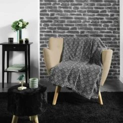 LC Couverture, 150x125x0.5, Coral Imprimé, Azary -Plaid et couverture Soldes 65782749 3