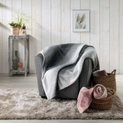 LC Couverture, Rose, 150x125x0.5, Flanelle Imprimée, -Plaid et couverture Soldes 65782844 3