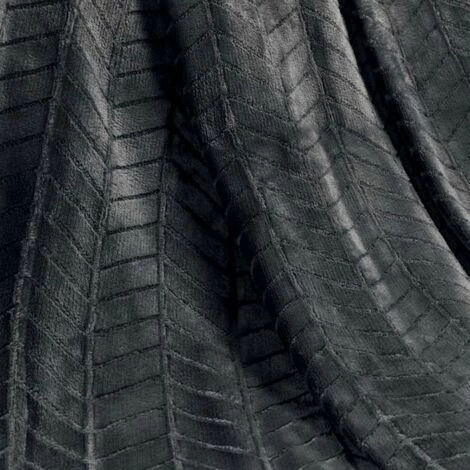LC Couverture, Anthracite, 150x125x0.5, Flanelle Jacq 4 LC Couverture, Anthracite, 150x125x0.5, Flanelle Jacq – Image 2