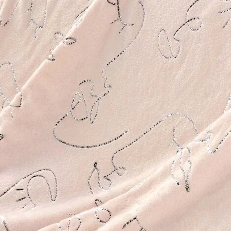 LC Couverture, Rose/argent, 125 X 150 Cm, Flanelle Im 4 LC Couverture, Rose/argent, 125 X 150 Cm, Flanelle Im – Image 2