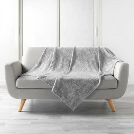 LC Couverture, Gris, 150x125x0.5, Flanelle Imprimée, 3 LC Couverture, Gris, 150x125x0.5, Flanelle Imprimée,