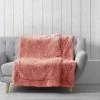 LC Couverture, Vieux Rose, 125 X 150 Cm, Imitation Fo -Plaid et couverture Soldes 65783048 1