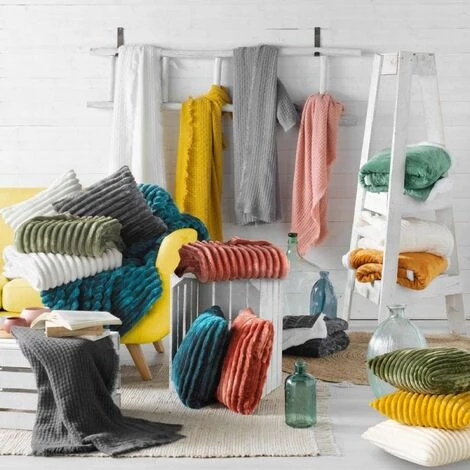 LC Couverture, Rose, 125 X 150 Cm, Flanelle Jacquard 6 LC Couverture, Rose, 125 X 150 Cm, Flanelle Jacquard – Image 4