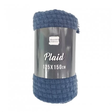 LC Couverture à Franges, Marine, 125 X 150 Cm, Acryli 5 LC Couverture à Franges, Marine, 125 X 150 Cm, Acryli – Image 3