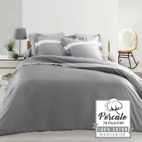LC Ensemble De Literie 3 Pièces, Anthracite, 240x220x 4 LC Ensemble De Literie 3 Pièces, Anthracite, 240x220x – Image 2