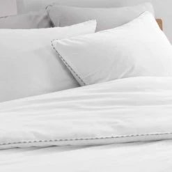 LC Ensemble De Literie 3 Pièces, Blanc/gris, 240x220x -Plaid et couverture Soldes 65783889 3