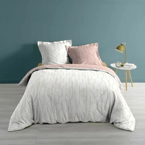 LC Ensemble De Literie 3 Pièces, Rose/or, 220x240x0.1 4 LC Ensemble De Literie 3 Pièces, Rose/or, 220x240x0.1 – Image 2