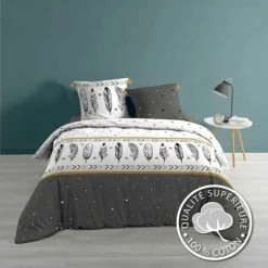 LC Ensemble De Literie 3 Pièces, 240x220x0.1, Imprimé -Plaid et couverture Soldes 65784292 3