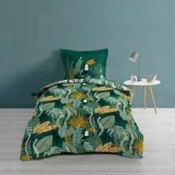 LC Ensemble De Literie 2 Pièces, 140 X 200 Cm, Imprim