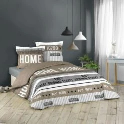 LC Ensemble De Literie 3 Pièces, 240 X 220 Cm, Imprim