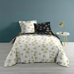 LC Ensemble De Literie 3 Pièces, Marine/or, 220x240x0 -Plaid et couverture Soldes 65784390 2