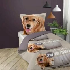 LC Ensemble De Literie 2 Pièces, 140 X 200 Cm, Imprim