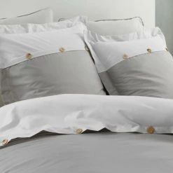 LC Ensemble De Literie 3 Pièces, Gris/blanc, 260x240x 7 LC Ensemble De Literie 3 Pièces, Gris/blanc, 260x240x -Plaid et couverture Soldes 65784440 3