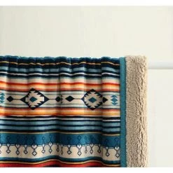 LUCKY-88 Corail Polaire Petite Couverture Couette épaissie Couleur Rayure Verso Couleur Café Rayure Verso Couleur Café -Plaid et couverture Soldes 65800746 4