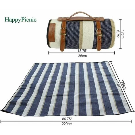 KAEJYIUT Couverture De Pique-Nique Extra Large, 224 X 178 Cm, Tapis Pratique Avec Envers Imperméable, Couverture De Pelouse Portable Surdimensionnée Ou Tapis De Plage Résistant Au Sable 7 KAEJYIUT Couverture De Pique-Nique Extra Large, 224 X 178 Cm, Tapis Pratique Avec Envers Imperméable, Couverture De Pelouse Portable Surdimensionnée Ou Tapis De Plage Résistant Au Sable – Image 5