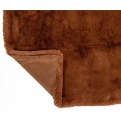 Paris Prix - Plaid Imitation Fourrure "cutie" 130x180cm Sienna -Plaid et couverture Soldes 65843280 4