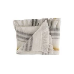 Plaids, Jetés Comptoir De Famille GALEIC Gris -Plaid et couverture Soldes 65901440 2