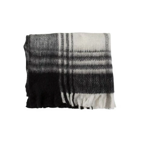 Plaids, Jetés Comptoir De Famille GALEIC Noir 3 Plaids, Jetés Comptoir De Famille GALEIC Noir