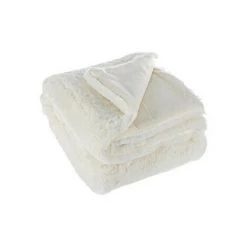 Plaids, Jetés Bizzotto PLAID MINDY BIANCO 120X150 Gris